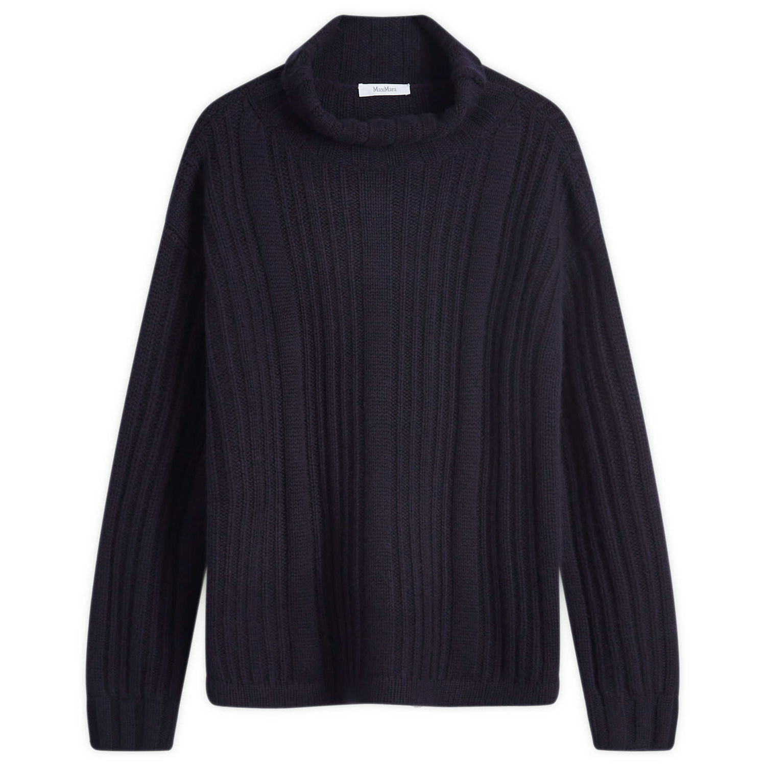 Sveter Max Mara Knitted Turtleneck Jumper Size Large Modrá | 2421366012600-004, 1
