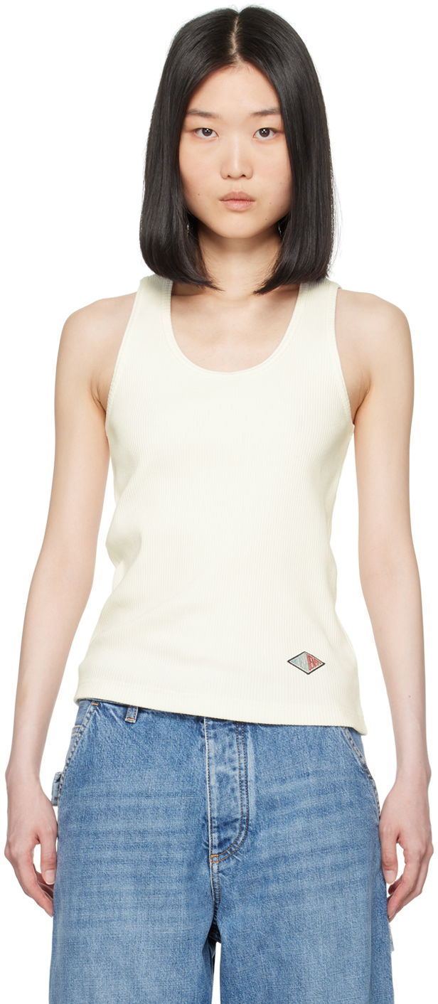 Tielko Bottega Veneta Rib Tank Top Biela | 799592 V3Z60, 0