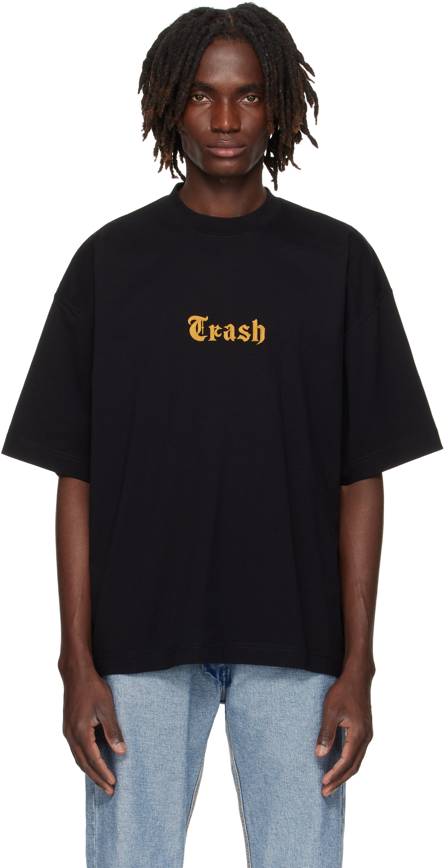 Tričko VETEMENTS VETEMENTS 'Trash' Embroidered T-Shirt Čierna | UH76TR540B, 0