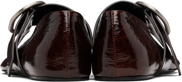Tenisky a topánky Jil Sander Jil Sander Crackled Ballerina Flats Hnedá | J15WZ0031_P8297, 1