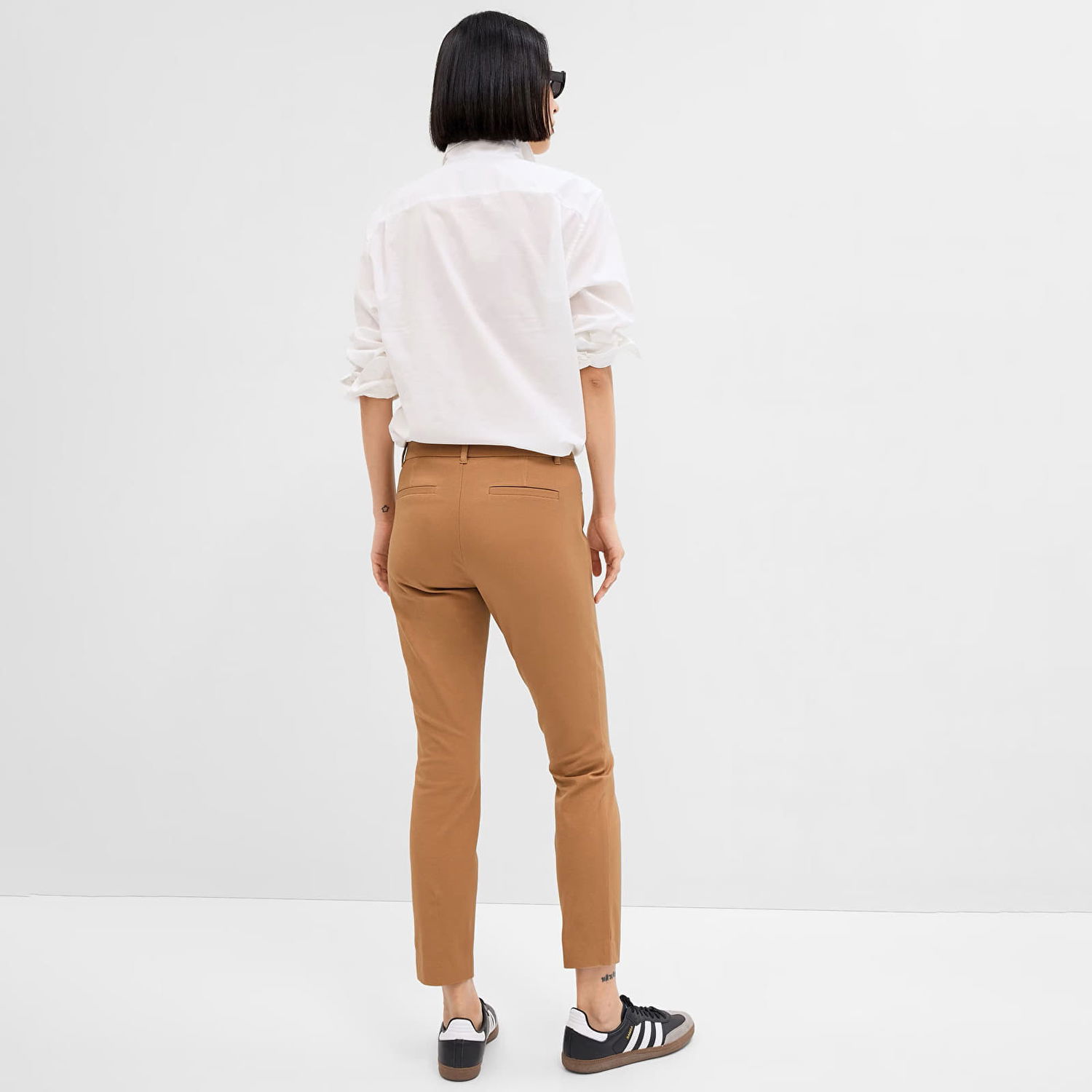 Nohavice GAP Pants Skinny Ankle Bistrech Pants Camel Hair 2 Hnedá | 460973-04, 1