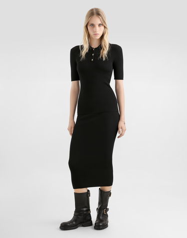 Polo tričko Dolce & Gabbana Dolce & Gabbana Ribbed Polo Sweater Čierna | FXZ16ZJFMHGN0000, 1