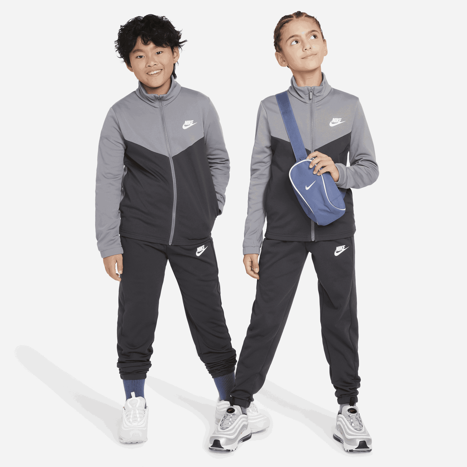 Súprava Nike Sportswear Tracksuit Big Kids Šedá | FD3067-084, 0