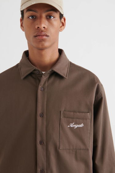 Košeľa AXEL ARIGATO Alpine Padded Shirt Hnedá | A2207001, 5