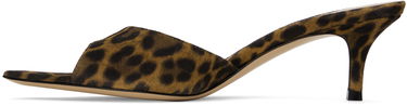 Doplnky Gianvito Rossi Gianvito Rossi Elle 55 Suede Leopard Print Mules Hnedá | G15110.55RIC.CMD, 2