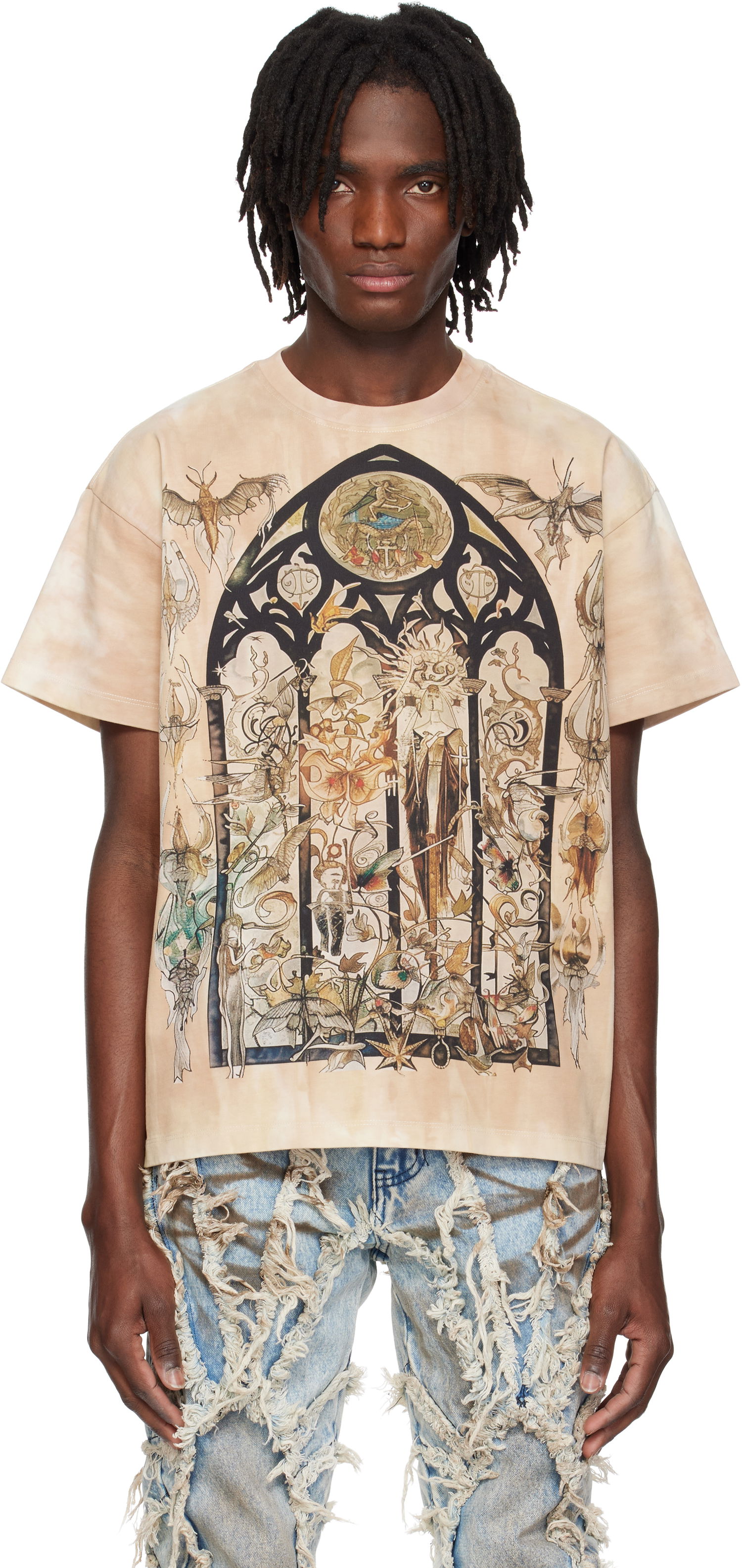 Tričko Who Decides War Who Decides War Gleaming Graphic Short Sleeve T-Shirt Béžová | 1110230022SS25, 0