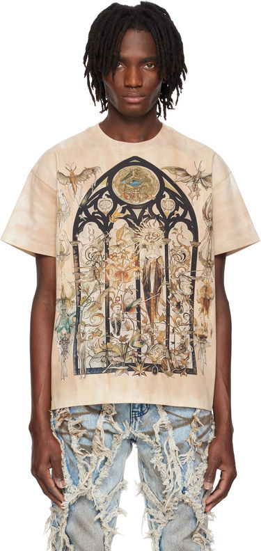 Tričko Who Decides War Who Decides War Gleaming Graphic Short Sleeve T-Shirt Béžová | 1110230022SS25, 0