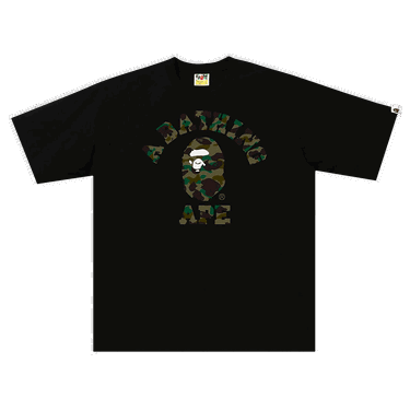 Tričko BAPE 1st Camo College Relaxed Tee Čierna | 1H30 110 009 BLACK GREEN, 0
