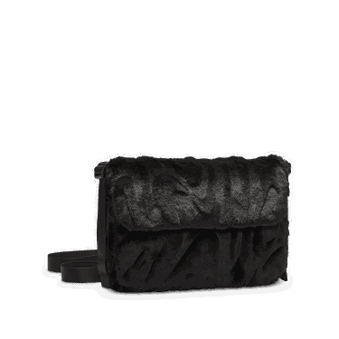 Taška cez rameno Nike Sportswear Futura 365 Faux Fur Crossbody Bag Čierna | FZ1326-010, 3