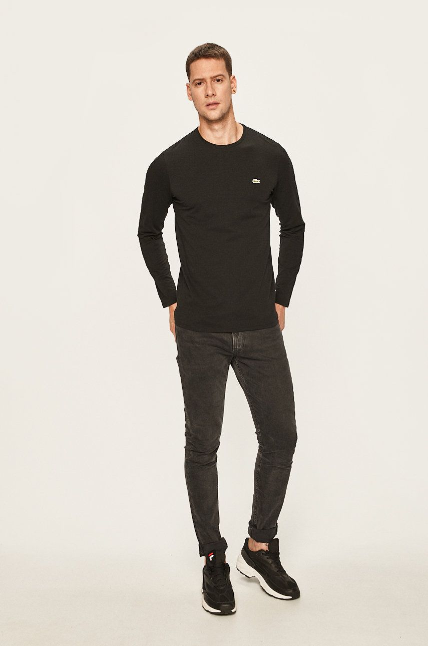 Tričko Lacoste Long Sleeve T-Shirt Čierna | TH0990, 1