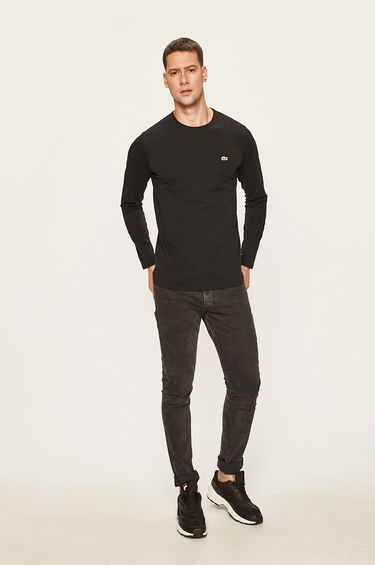 Tričko Lacoste Long Sleeve T-Shirt Čierna | TH0990, 1
