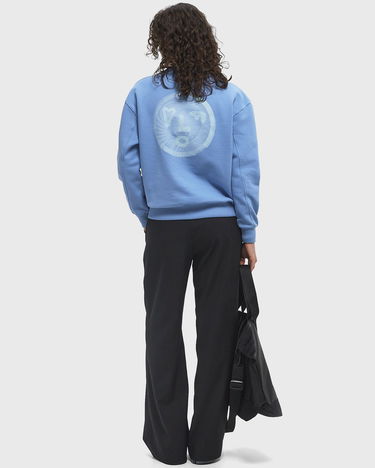 Sveter ØLÅF Olaf Spiral Face Crewneck Sweatshirt Modrá | W200201-SUMMER-SKY, 3