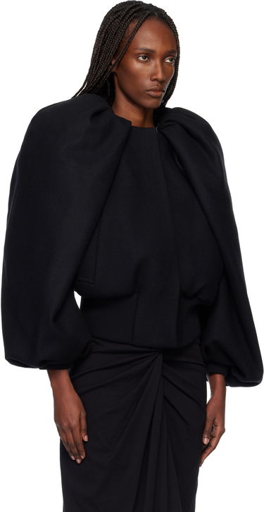 Bomber bunda Dries Van Noten Dries Van Noten Sculpted Sleeve Wool Bomber Jacket Čierna | 252-010525-2216, 1