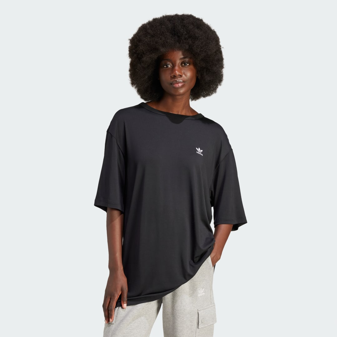 Tričko adidas Originals Trefoil T-shirt Čierna | IU2408, 1