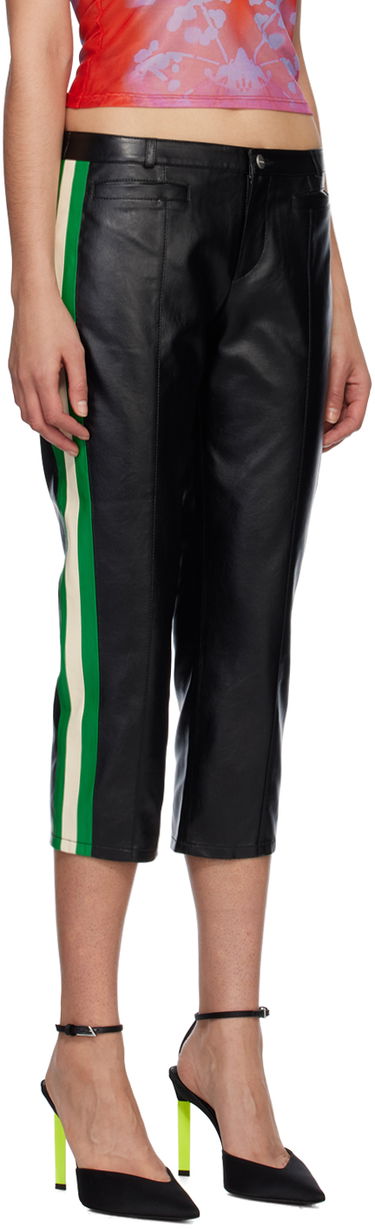 Nohavice Miaou Miaou Capri Faux-Leather Trousers Čierna | 1035VLBLK, 1