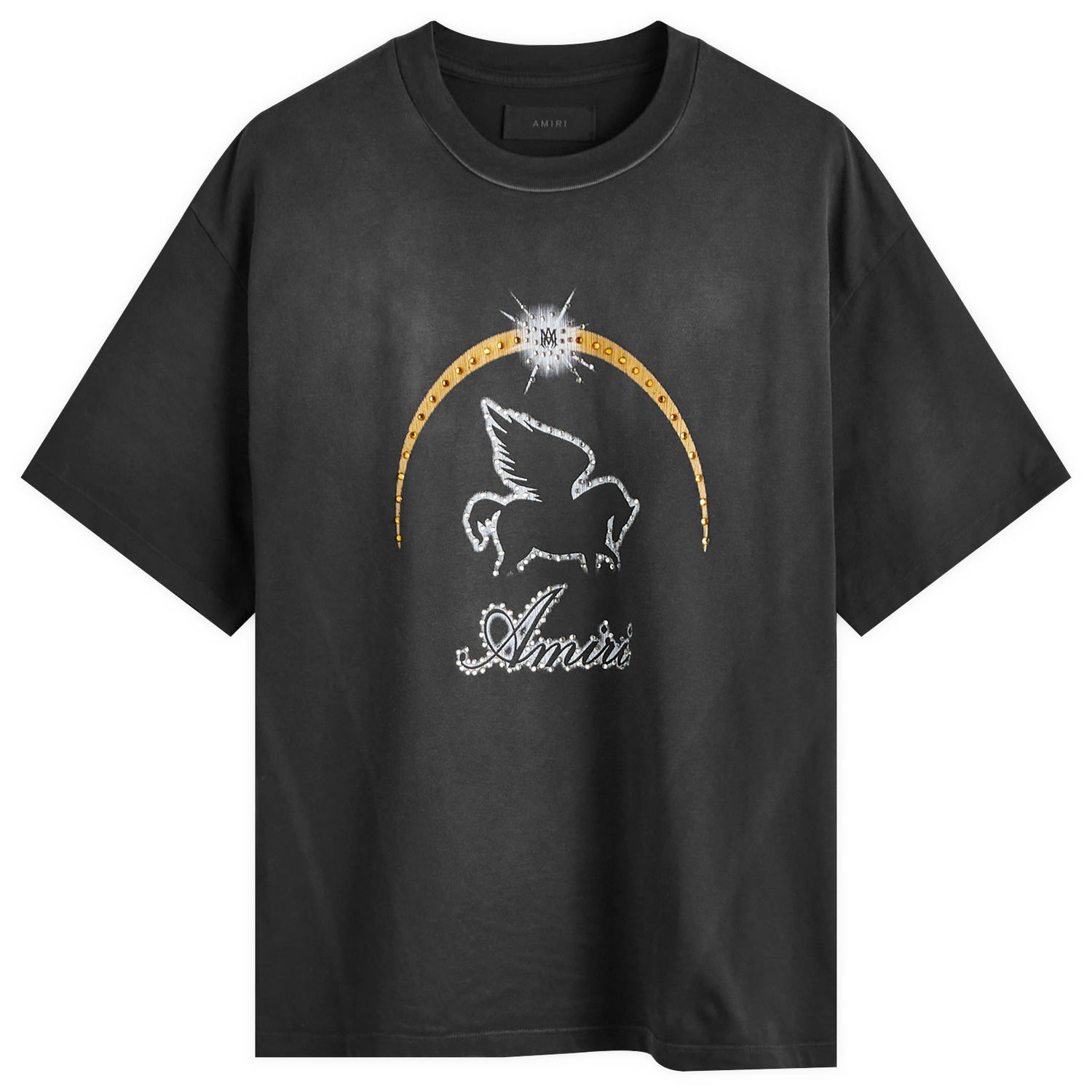 Tričko AMIRI Crystal Pegasus Graphic T-Shirt Čierna | AWJYTE1053, 0