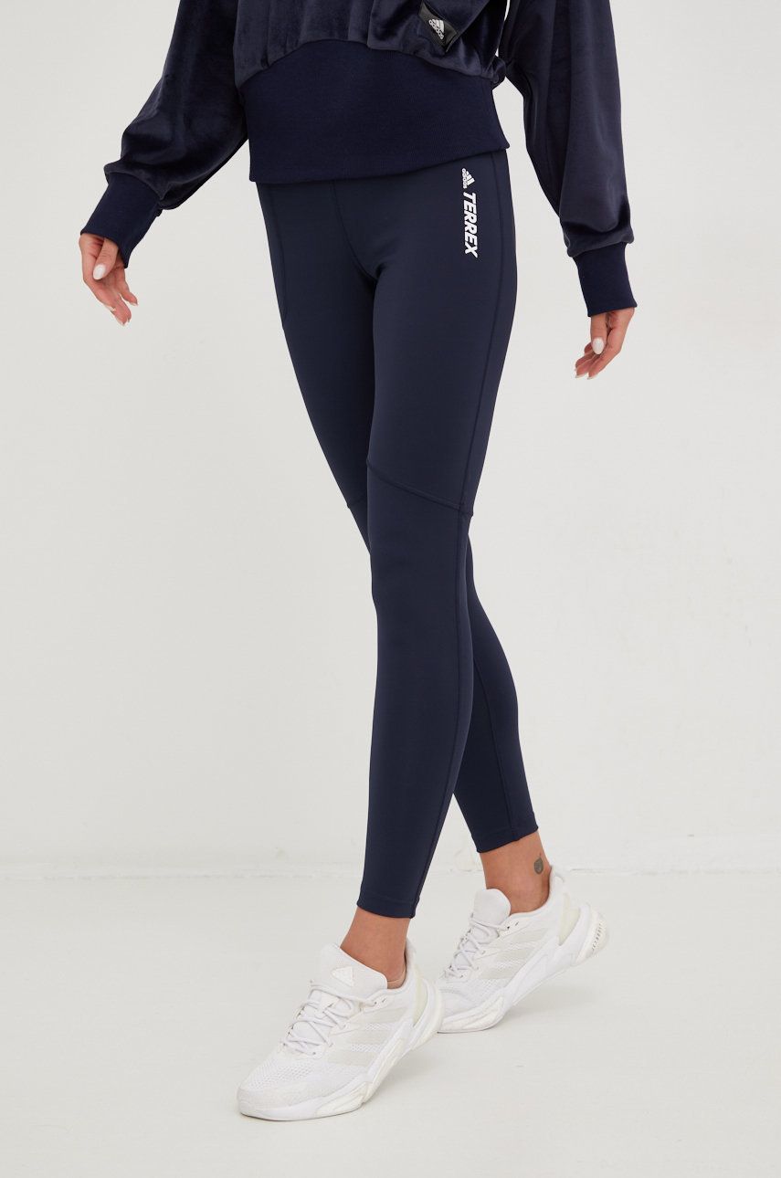 Legíny adidas Performance TERREX Leggings Navy | GU8937, 0