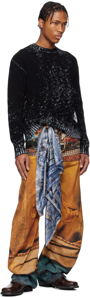 Sveter Acne Studios Patch Sweater Modrá | B60322-, 3