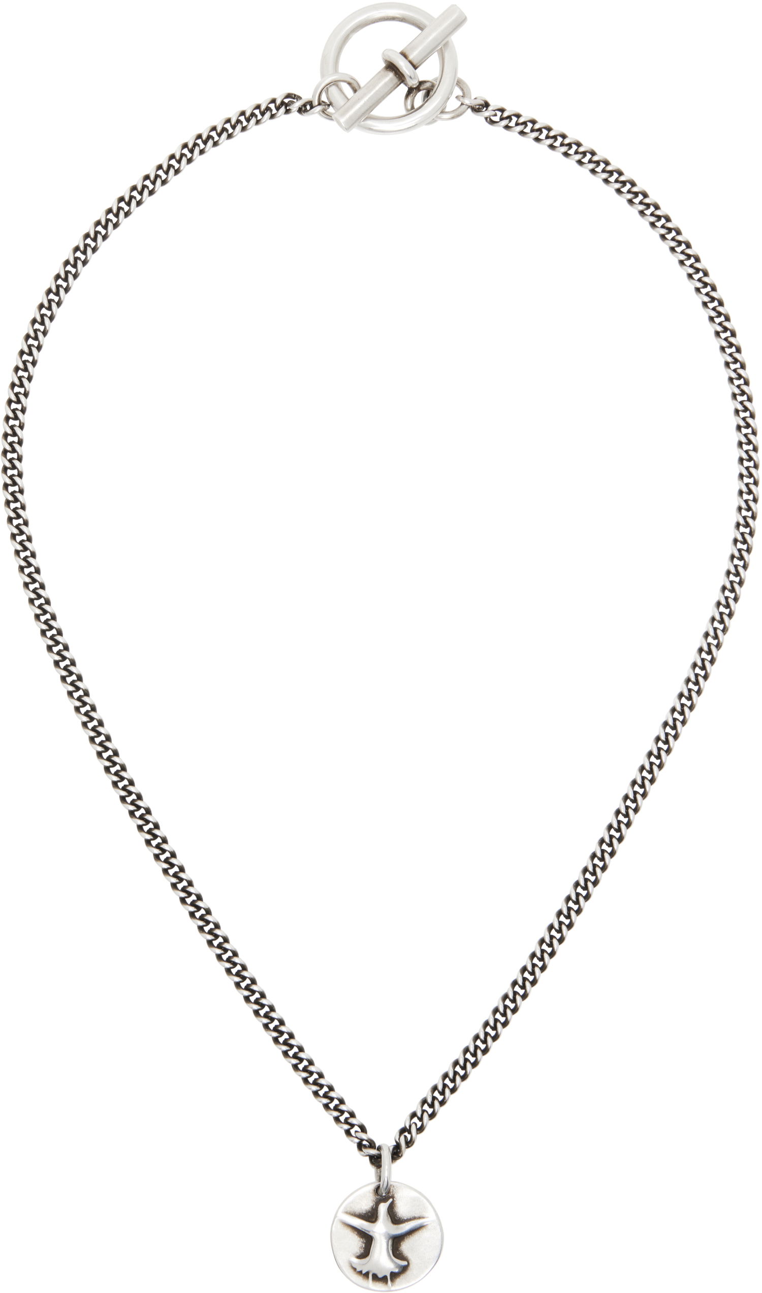 Náhrdelník Ann Demeulemeester Ann Demeulemeester Silver-Tone Flying Bird Pendant Necklace Metalická | 2520-W-JN50-JW020-070, 0