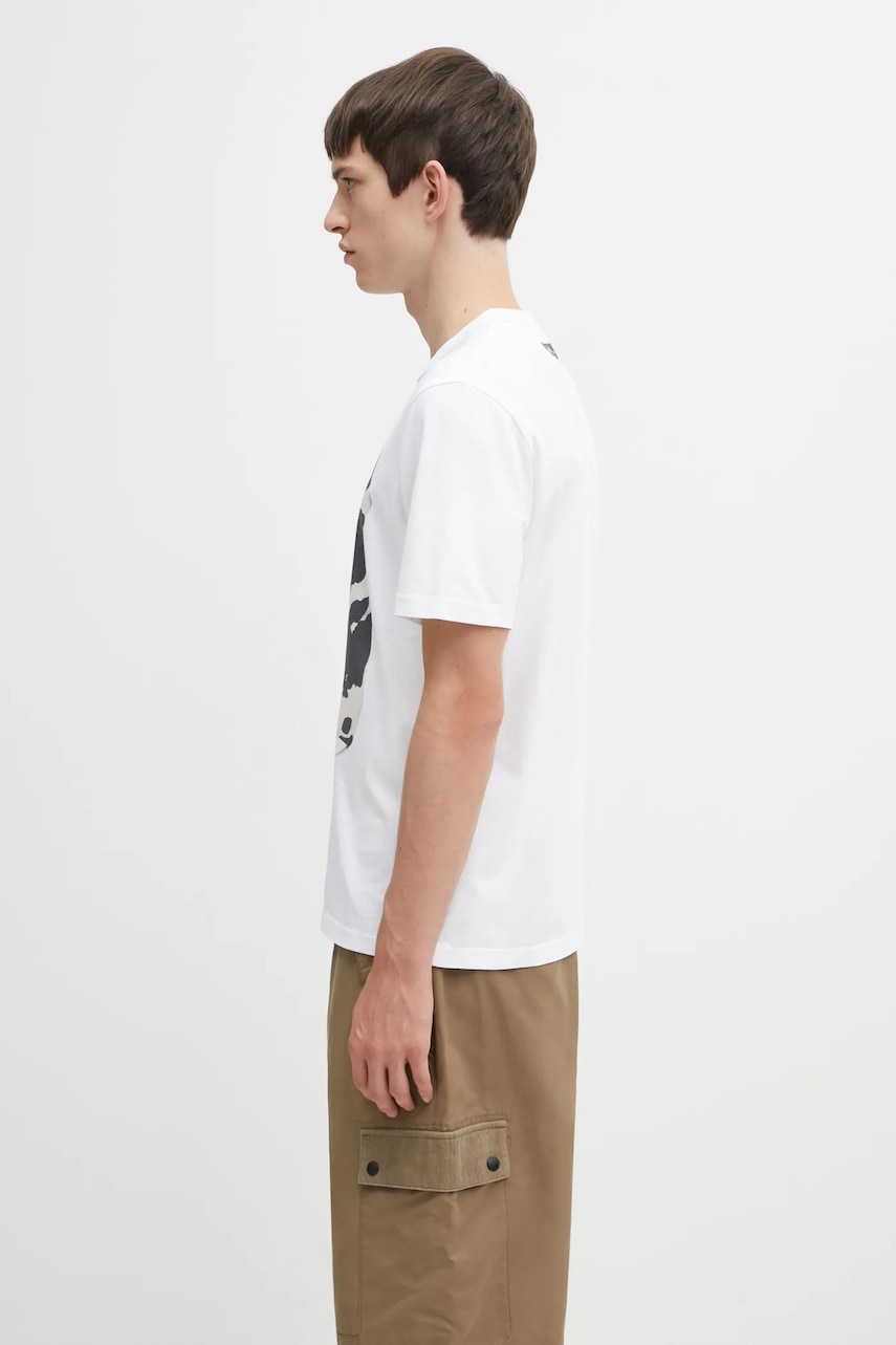 Tričko Barbour Barbour x Paul Smith Cow Print T-Shirt Biela | MTS1525WH11, 1