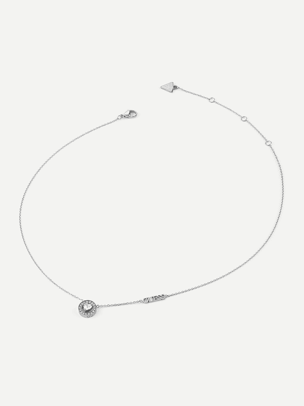 Náhrdelník GUESS Silver-Tone Pendant Necklace Metalická | JUBN04667JW, 0
