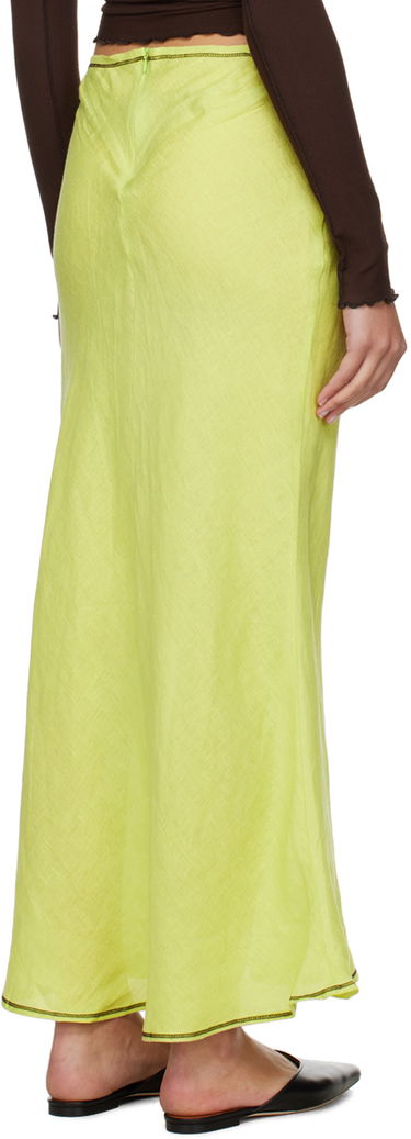 Sukňa Baserange Maxi Linen-Blend Skirt Zelené | SKDY-SL-SP24, 2