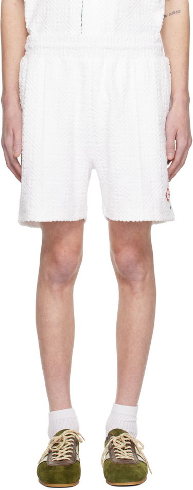 Šortky Casablanca Monogram Towelling Shorts Biela | MPS25-JTR-113-02, 0