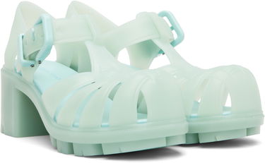 Starostlivosť o obuv Bottega Veneta Bottega Veneta Gertie Fisherman Heeled Sandals Zelené | 827620 V2AS0, 3