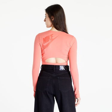 Crop Top Nike Sportswear Long-Sleeve Crop Top Ružová | DZ4608-814, 4