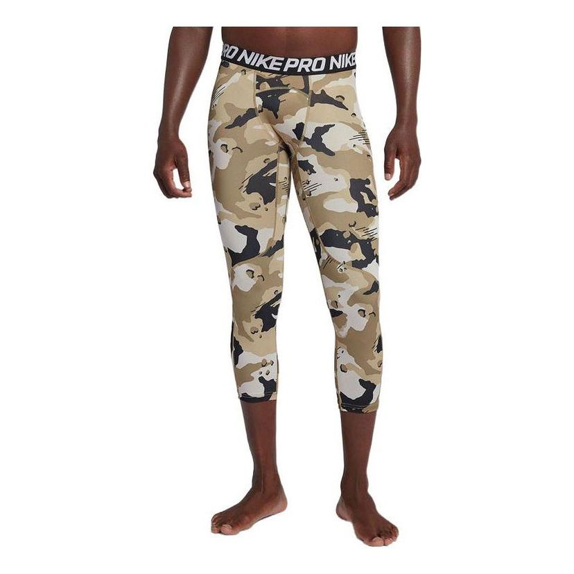 Legíny Nike Camouflage Slim Fit Training Tights Béžová | AQ1198-268