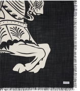 Burberry Wide EKD Wool Scarf