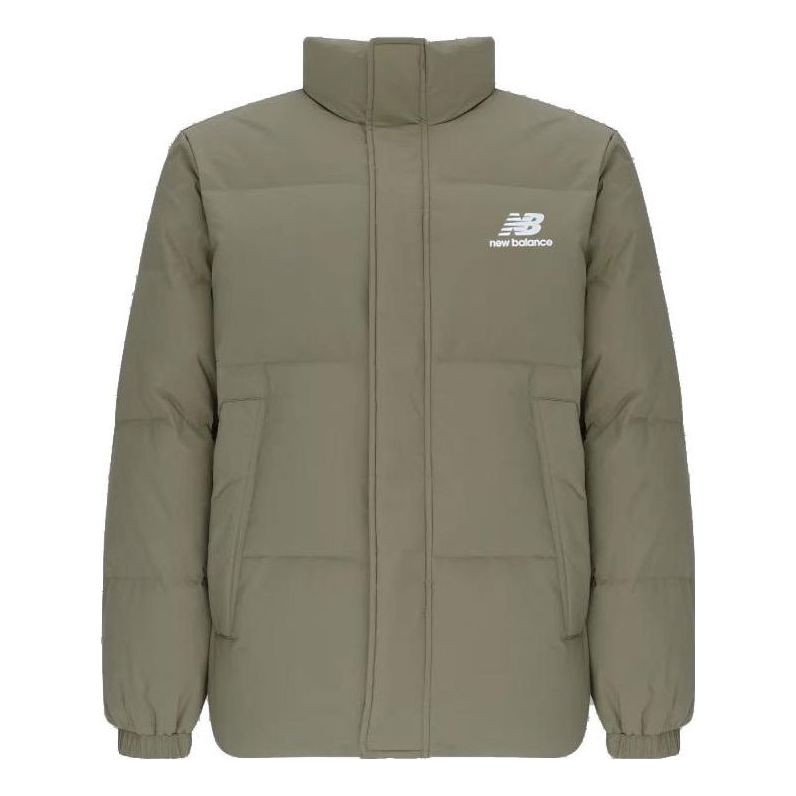 Prešívaná bunda New Balance Logo Down Jacket Zelené | AMJ24359-CGN