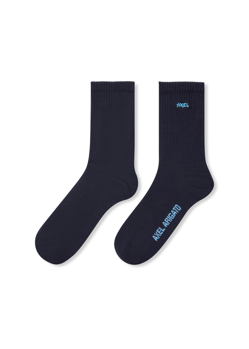 Ponožky AXEL ARIGATO Floral Logo Ribbed Socks Navy | X3957001