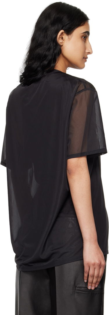 Tričko Helmut Lang Sheer T-Shirt by Čierna | O04HM501, 2