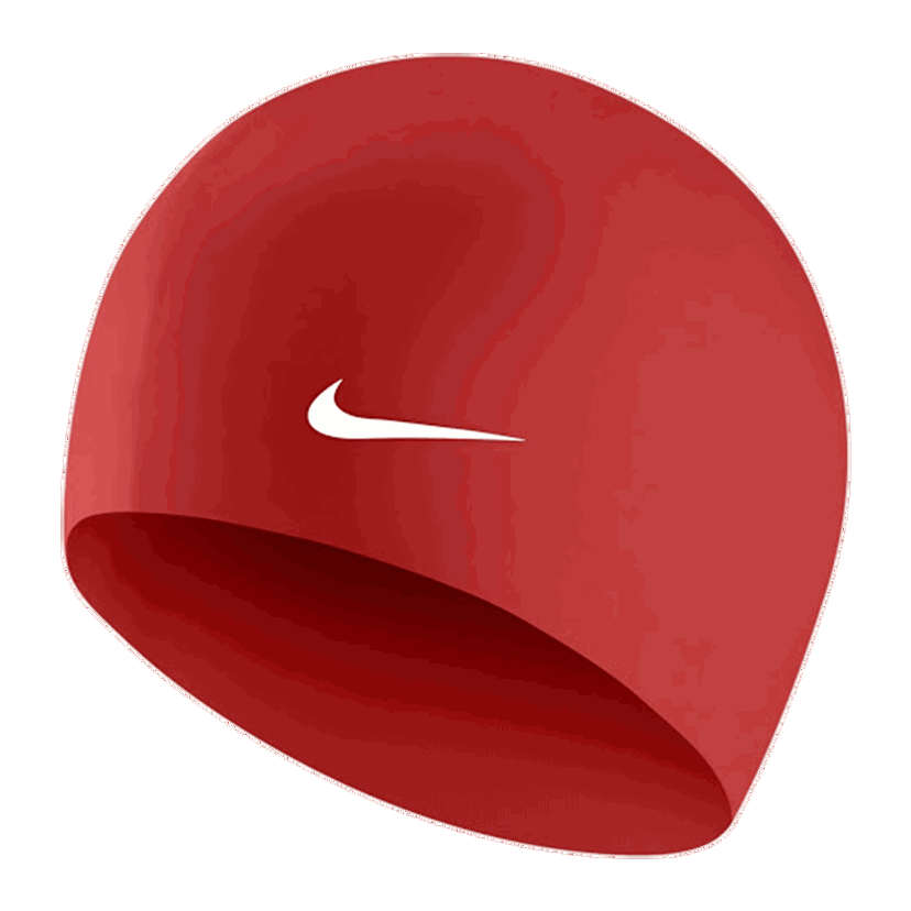 Plavky Nike Nike Solid Silicone Swim Cap Červená | 93060-614