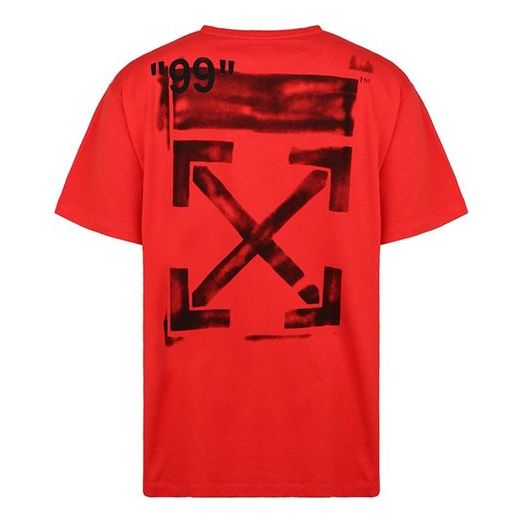 Tričko Off-White Off-White Short Sleeves Crew Neck T-Shirt Červená | OMAA038R191850152010, 0