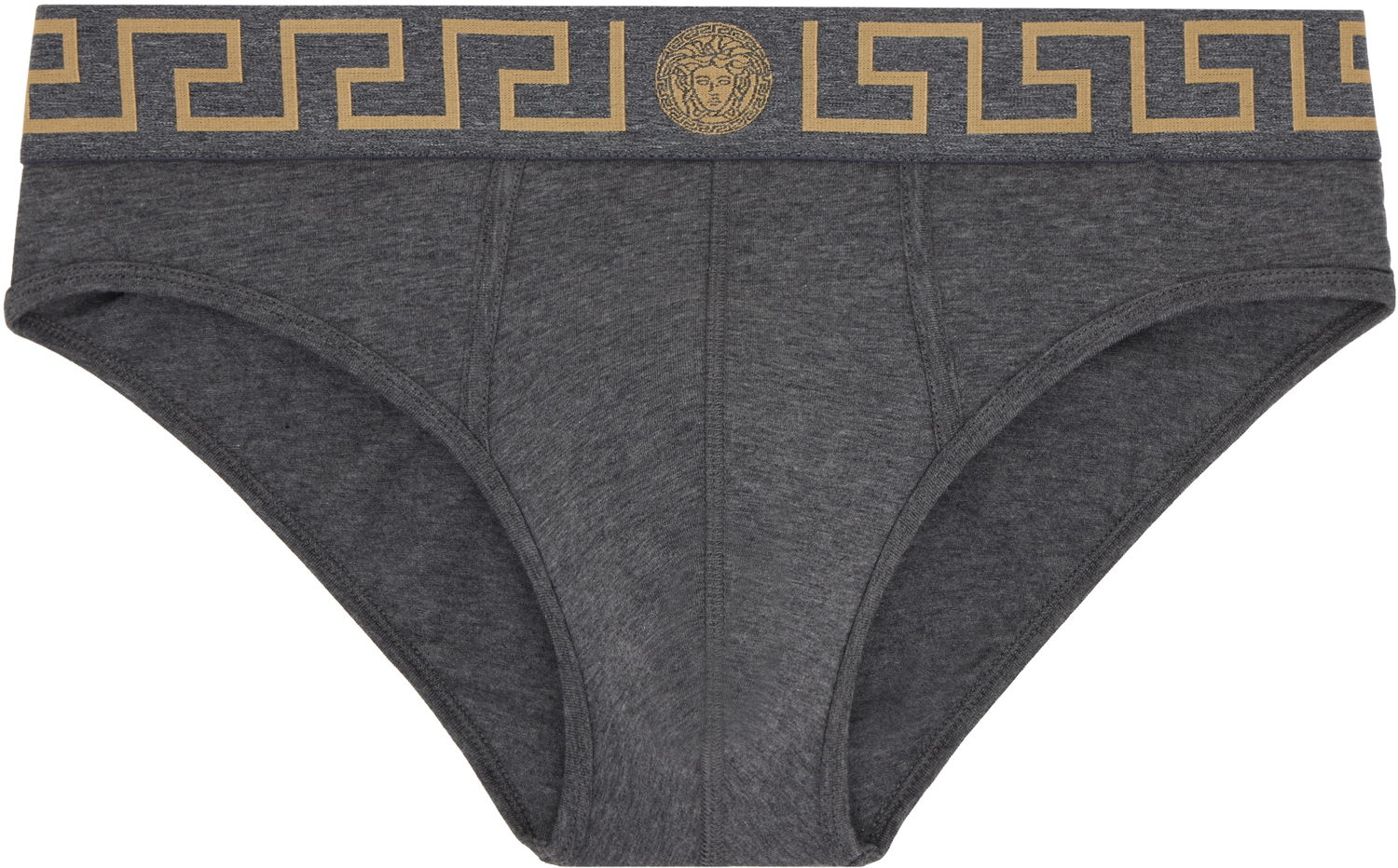 Boxerky Versace Three-Pack Briefs With Greca Border Šedá | AU10327_1A10011, 1