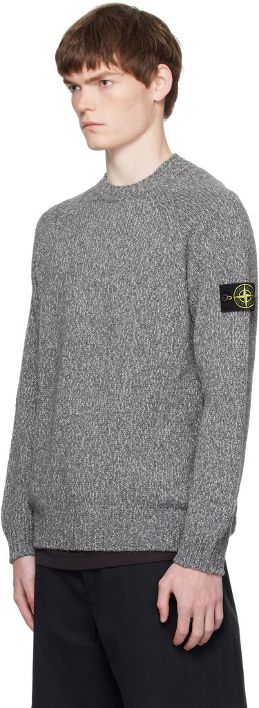 Sveter Stone Island Stone Island Crew Neck Sweater Šedá | K2S15 5100050 S00N1, 3