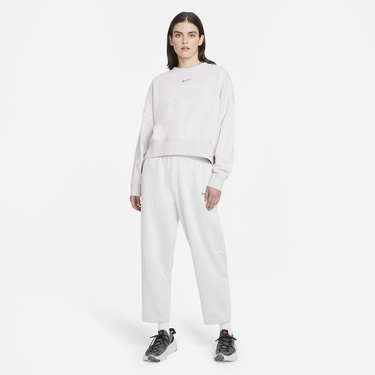 Mikina Nike Sportswear Collection Essentials Oversized Fleece Crew Biela | DJ6937-094, 0