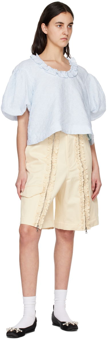Šortky Simone Rocha Simone Rocha Ruffle Cargo Shorts Žltá | 4058 0410, 3