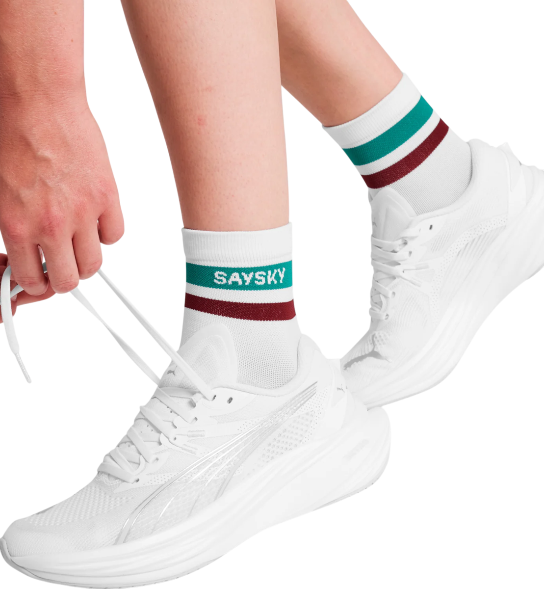 Ponožky Saysky Saysky Logo Combat Quarter Socks Biela | ouaso403c101-ouaso403c101, 0