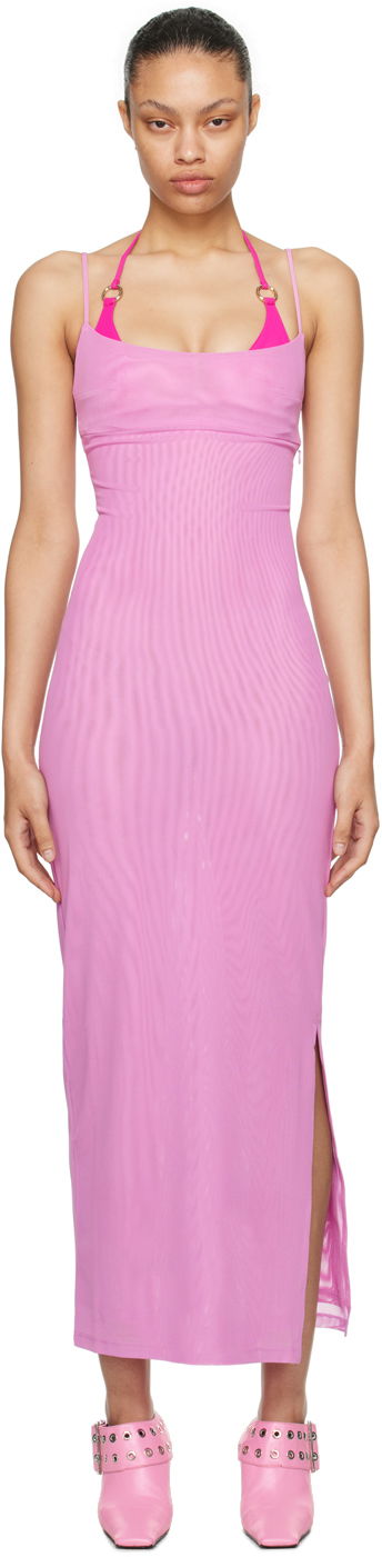 Šaty Miaou Miaou Thais Maxi Dress Ružová | 5019PM3VLT, 0