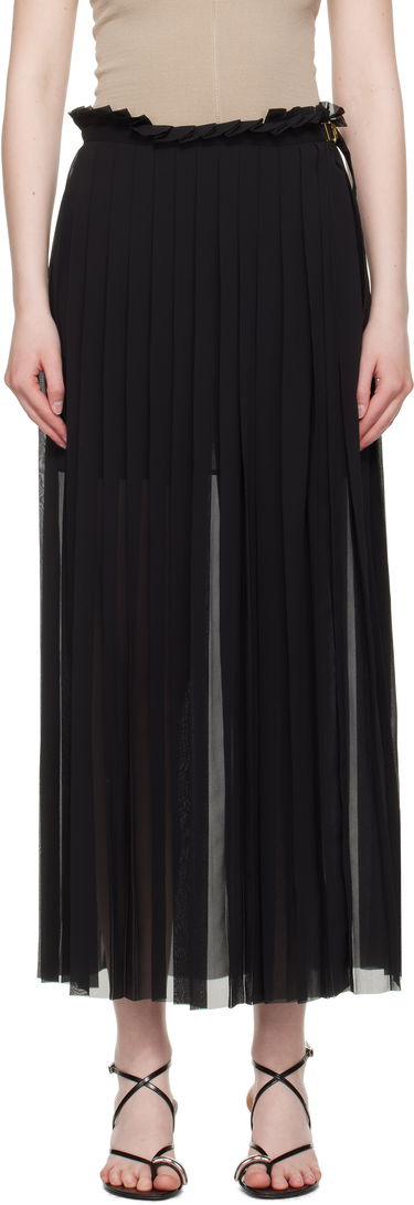 Sukňa AMI AMI Paris Pleated Midi Skirt Čierna | FSK353.PL0027, 0