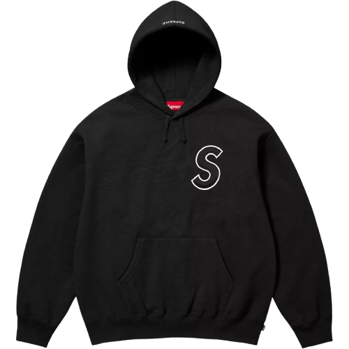 Mikina Supreme S Logo Hooded Sweatshirt Size L Čierna | SLOGOBL, 0