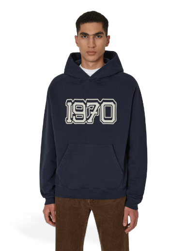 Mikina KENZO Varsity Hooded Sweatshirt Navy | FC65SW4354MJ 77