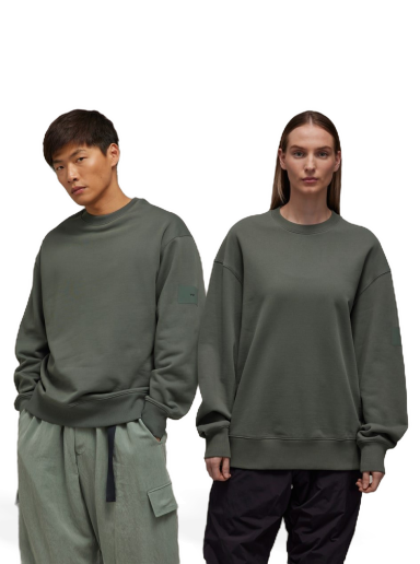 Mikina Y-3 Organic Cotton Terry Crew Šedá | IP7695