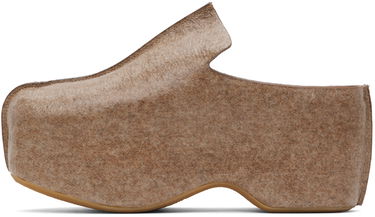 Oblečenie JW Anderson JW Anderson Laminated Felt Platform Clogs Hnedá | ANM42500D, 2