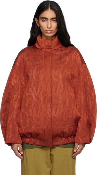 Bunda Dries Van Noten Dries Van Noten Matelassé Funnel Neck Jacket Oranžová | 252-010500-2162, 0