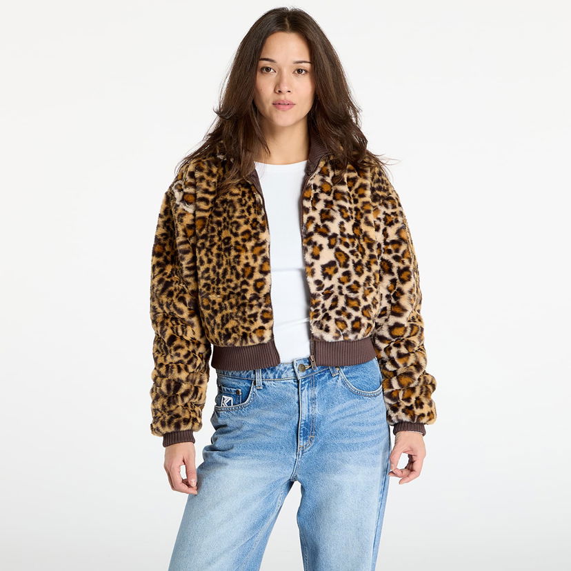 Bomber bunda Urban Classics Cropped Faux Fur Jacket Rôznofarebný | TB7938-01720