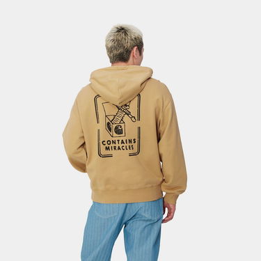 Mikina Carhartt WIP Stone Washed Relaxed Fit Hoodie Béžová | I033621_9, 2